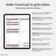 Ieder kwartaal te gebruiken - Productiviteit, Google sheets, Content planner, Social media planner - Snel⚡Online Business Balancer