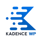 Het logo voor kadence wp.